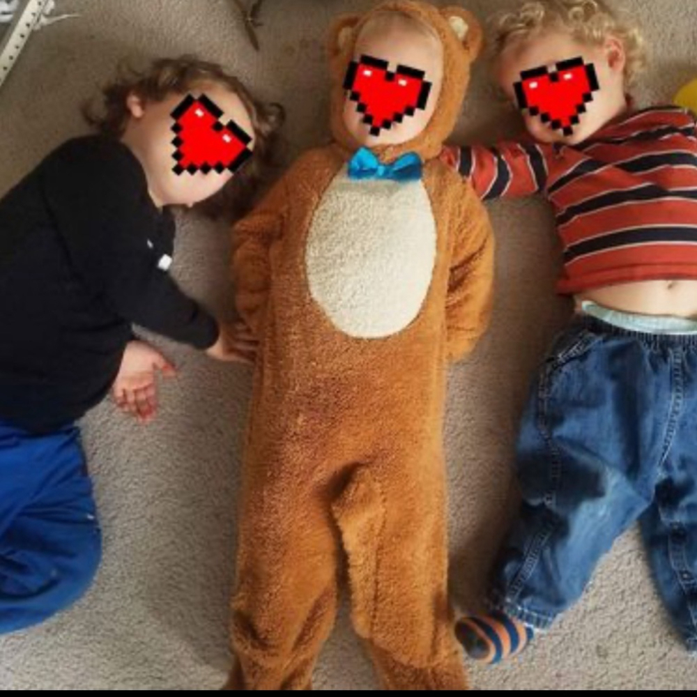 SOLD 🤯Rubie’s Bear Jumpsuit Cozy Costume Noah’s Ark Collection Infant/Toddler - Picture 8 of 9